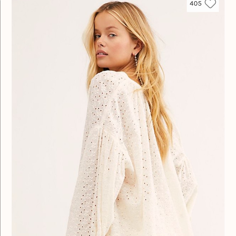 Free People Madison Eyelet Blouse